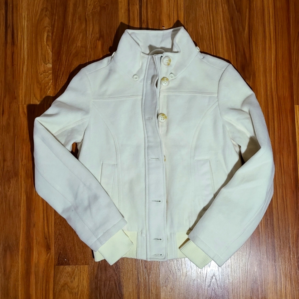 Aeropostle Faux-Fur White Winter Jacket